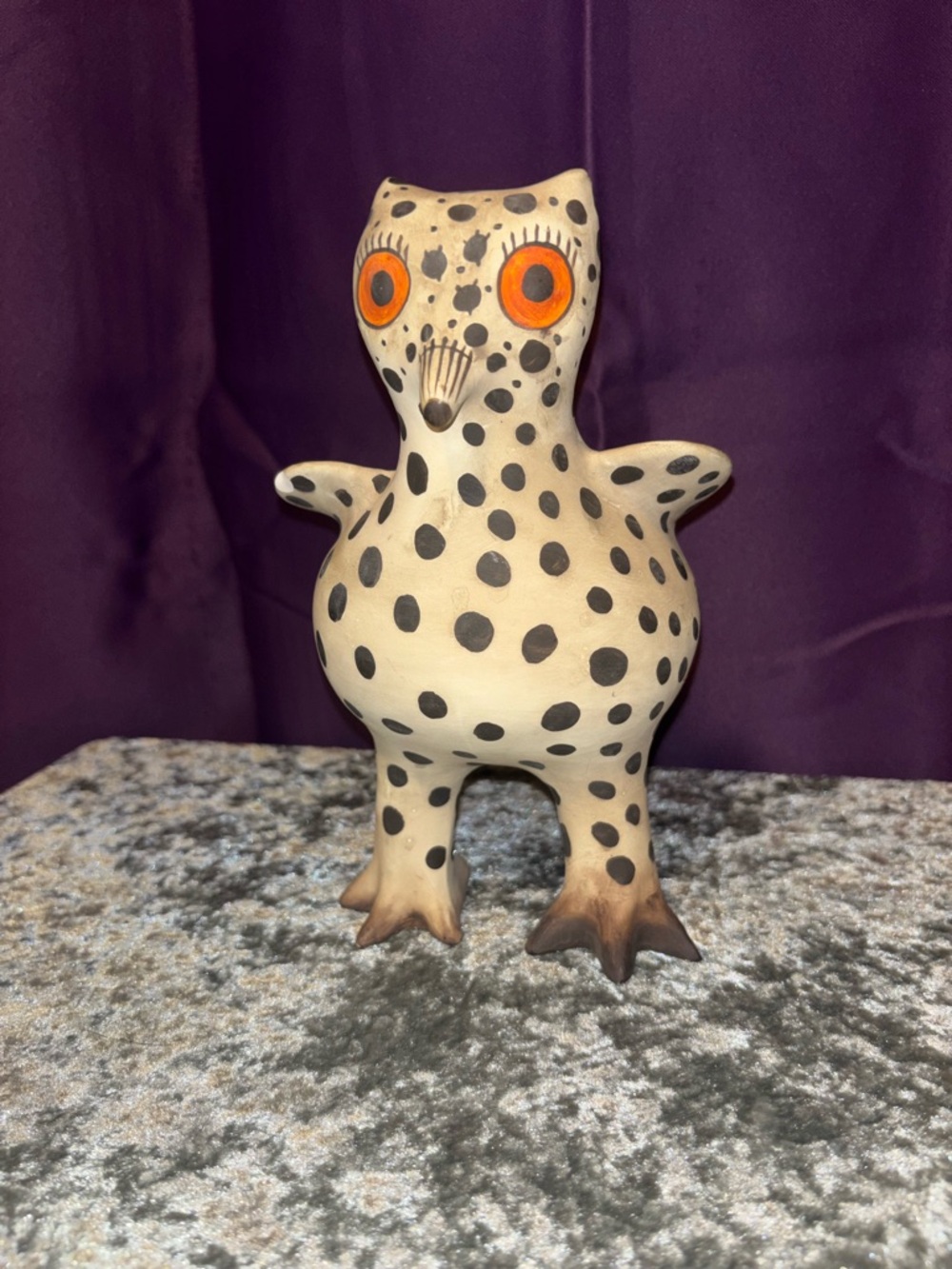 Zuni Pueblo Native American pottery owl